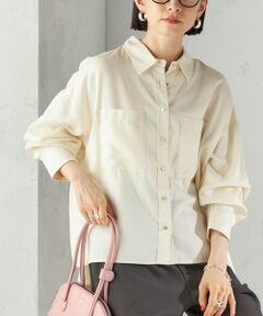 SHIPS / シップス シャツ・ブラウス | 〈手洗い可能〉セルロース ツイル 羽織 シャツ