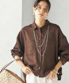 SHIPS / シップス シャツ・ブラウス | 〈手洗い可能〉セルロース ツイル 羽織 シャツ