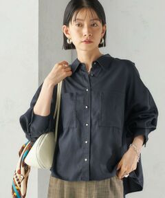 SHIPS / シップス シャツ・ブラウス | 〈手洗い可能〉セルロース ツイル 羽織 シャツ