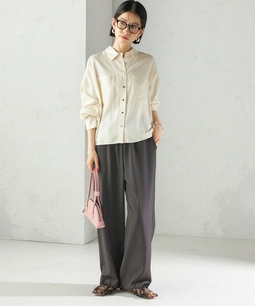 SHIPS / シップス シャツ・ブラウス | 〈手洗い可能〉セルロース ツイル 羽織 シャツ | 詳細1