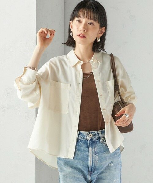 SHIPS / シップス シャツ・ブラウス | 〈手洗い可能〉セルロース ツイル 羽織 シャツ | 詳細11
