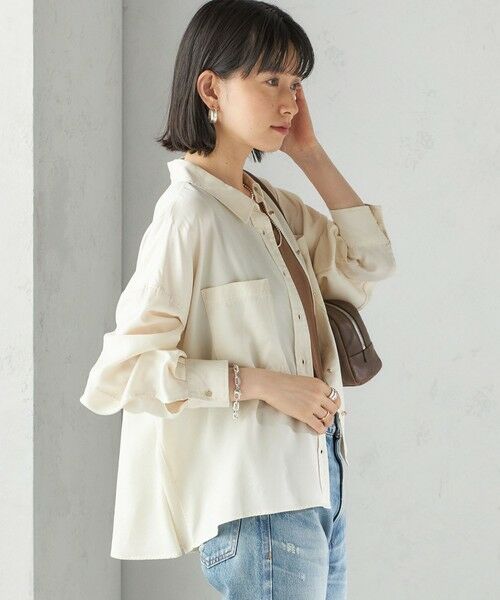 SHIPS / シップス シャツ・ブラウス | 〈手洗い可能〉セルロース ツイル 羽織 シャツ | 詳細12