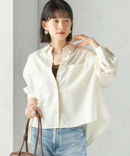 SHIPS / シップス シャツ・ブラウス | 〈手洗い可能〉セルロース ツイル 羽織 シャツ | 詳細13