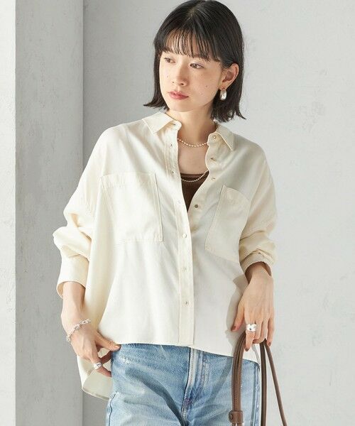 SHIPS / シップス シャツ・ブラウス | 〈手洗い可能〉セルロース ツイル 羽織 シャツ | 詳細14