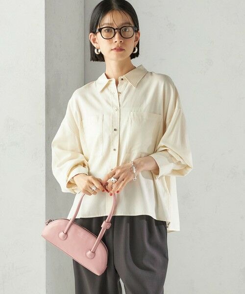 SHIPS / シップス シャツ・ブラウス | 〈手洗い可能〉セルロース ツイル 羽織 シャツ | 詳細4