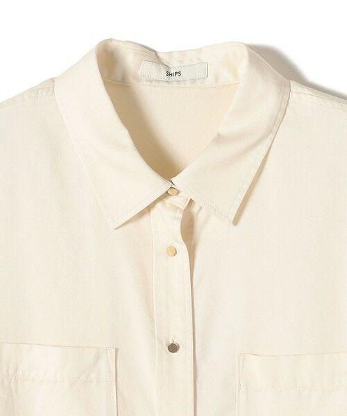 SHIPS / シップス シャツ・ブラウス | 〈手洗い可能〉セルロース ツイル 羽織 シャツ | 詳細17