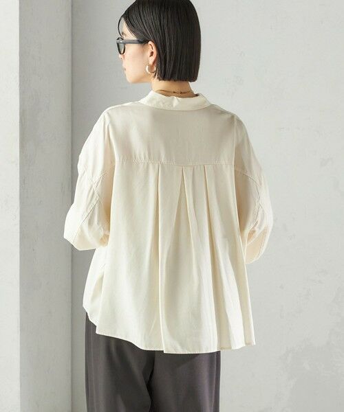 SHIPS / シップス シャツ・ブラウス | 〈手洗い可能〉セルロース ツイル 羽織 シャツ | 詳細7