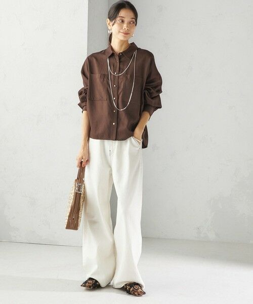 SHIPS / シップス シャツ・ブラウス | 〈手洗い可能〉セルロース ツイル 羽織 シャツ | 詳細21