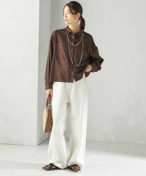 SHIPS / シップス シャツ・ブラウス | 〈手洗い可能〉セルロース ツイル 羽織 シャツ | 詳細23