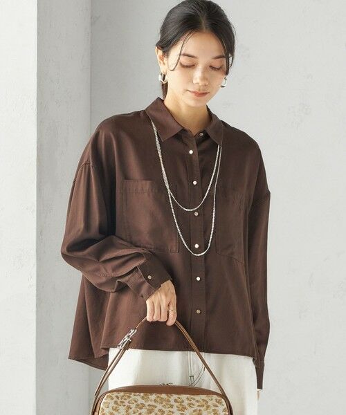SHIPS / シップス シャツ・ブラウス | 〈手洗い可能〉セルロース ツイル 羽織 シャツ | 詳細28