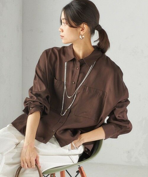 SHIPS / シップス シャツ・ブラウス | 〈手洗い可能〉セルロース ツイル 羽織 シャツ | 詳細29