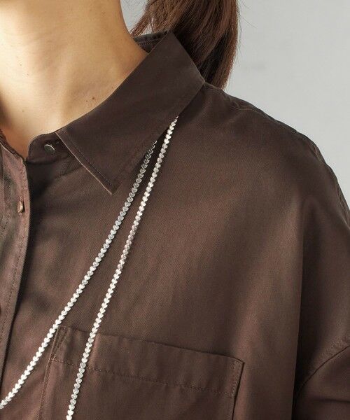 SHIPS / シップス シャツ・ブラウス | 〈手洗い可能〉セルロース ツイル 羽織 シャツ | 詳細30