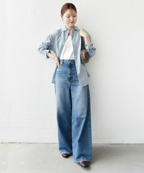 SHIPS / シップス シャツ・ブラウス | 【WEB限定】〈手洗い可能〉ストライプ 2WAY リボン シャツ | 詳細1