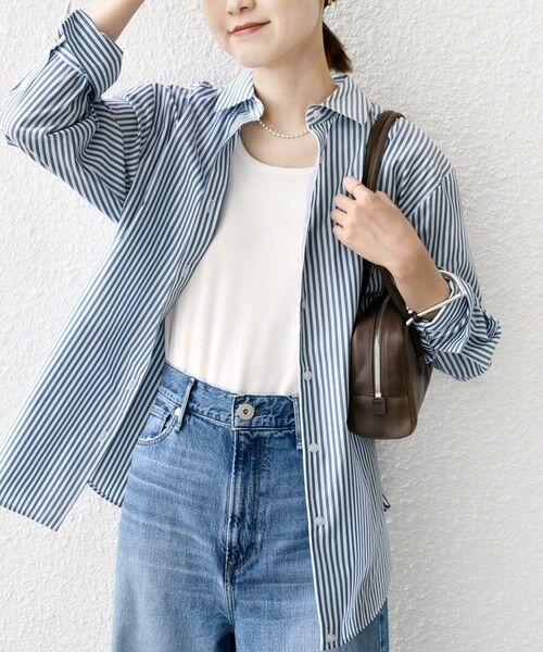SHIPS / シップス シャツ・ブラウス | 【WEB限定】〈手洗い可能〉ストライプ 2WAY リボン シャツ | 詳細10