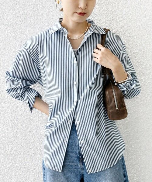SHIPS / シップス シャツ・ブラウス | 【WEB限定】〈手洗い可能〉ストライプ 2WAY リボン シャツ | 詳細13