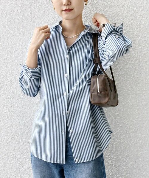 SHIPS / シップス シャツ・ブラウス | 【WEB限定】〈手洗い可能〉ストライプ 2WAY リボン シャツ | 詳細14