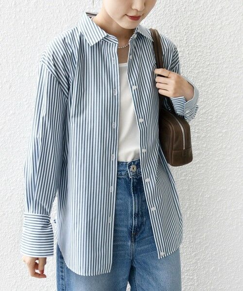 SHIPS / シップス シャツ・ブラウス | 【WEB限定】〈手洗い可能〉ストライプ 2WAY リボン シャツ | 詳細16