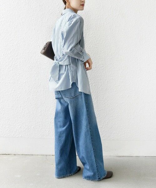 SHIPS / シップス シャツ・ブラウス | 【WEB限定】〈手洗い可能〉ストライプ 2WAY リボン シャツ | 詳細4