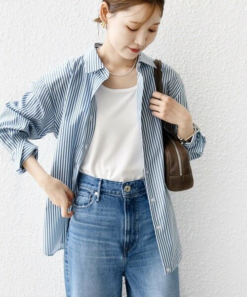 SHIPS / シップス シャツ・ブラウス | 【WEB限定】〈手洗い可能〉ストライプ 2WAY リボン シャツ | 詳細5