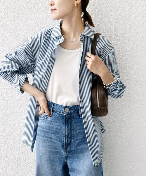 SHIPS / シップス シャツ・ブラウス | 【WEB限定】〈手洗い可能〉ストライプ 2WAY リボン シャツ | 詳細6