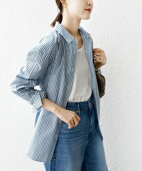 SHIPS / シップス シャツ・ブラウス | 【WEB限定】〈手洗い可能〉ストライプ 2WAY リボン シャツ | 詳細9