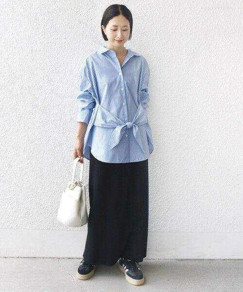 SHIPS / シップス シャツ・ブラウス | 【WEB限定】〈手洗い可能〉ストライプ 2WAY リボン シャツ | 詳細22