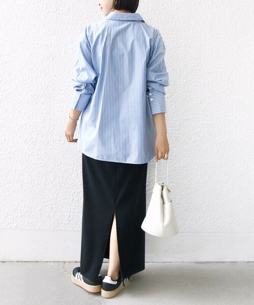 SHIPS / シップス シャツ・ブラウス | 【WEB限定】〈手洗い可能〉ストライプ 2WAY リボン シャツ | 詳細24