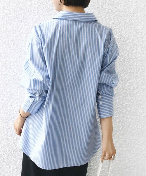 SHIPS / シップス シャツ・ブラウス | 【WEB限定】〈手洗い可能〉ストライプ 2WAY リボン シャツ | 詳細28