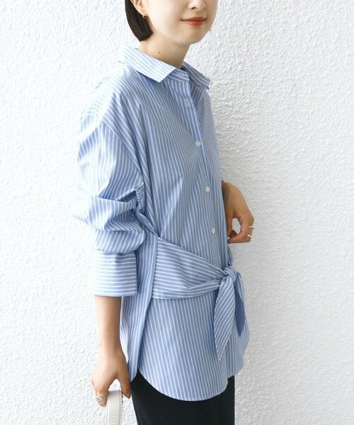 SHIPS / シップス シャツ・ブラウス | 【WEB限定】〈手洗い可能〉ストライプ 2WAY リボン シャツ | 詳細29