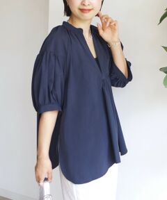 SHIPS / シップス シャツ・ブラウス | 〈手洗い可能〉RENU ソフト タイプライター スキッパー 5分袖 ブラウス