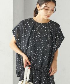 SHIPS / シップス シャツ・ブラウス | 〈手洗い可能/接触冷感〉アムンゼン ドット ドルマン ブラウス