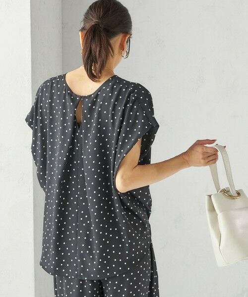 SHIPS / シップス シャツ・ブラウス | 〈手洗い可能/接触冷感〉アムンゼン ドット ドルマン ブラウス | 詳細10