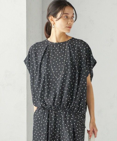 SHIPS / シップス シャツ・ブラウス | 〈手洗い可能/接触冷感〉アムンゼン ドット ドルマン ブラウス | 詳細8