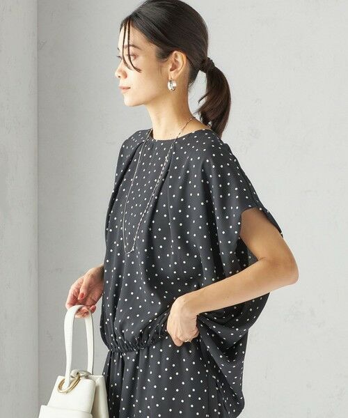 SHIPS / シップス シャツ・ブラウス | 〈手洗い可能/接触冷感〉アムンゼン ドット ドルマン ブラウス | 詳細9