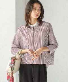 SHIPS / シップス シャツ・ブラウス | 〈手洗い可能〉綿 ポリエステル ストライプ 羽織 シャツ