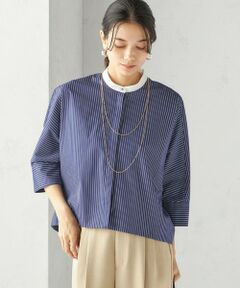 SHIPS / シップス シャツ・ブラウス | 〈手洗い可能〉綿 ポリエステル ストライプ 羽織 シャツ