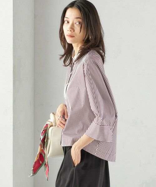 SHIPS / シップス シャツ・ブラウス | 〈手洗い可能〉綿 ポリエステル ストライプ 羽織 シャツ | 詳細10