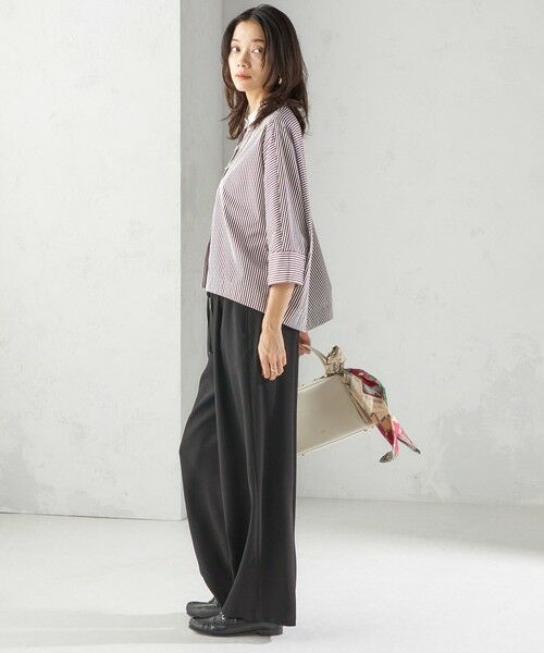 SHIPS / シップス シャツ・ブラウス | 〈手洗い可能〉綿 ポリエステル ストライプ 羽織 シャツ | 詳細3