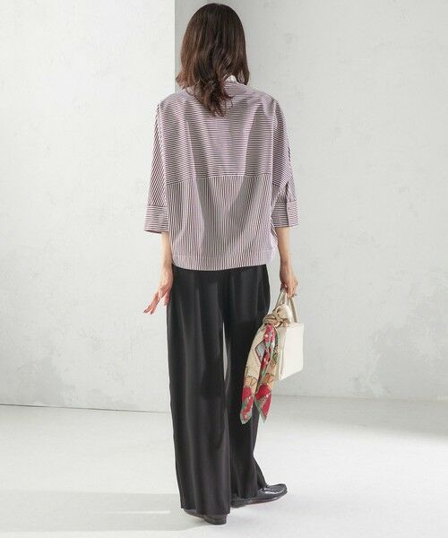 SHIPS / シップス シャツ・ブラウス | 〈手洗い可能〉綿 ポリエステル ストライプ 羽織 シャツ | 詳細4