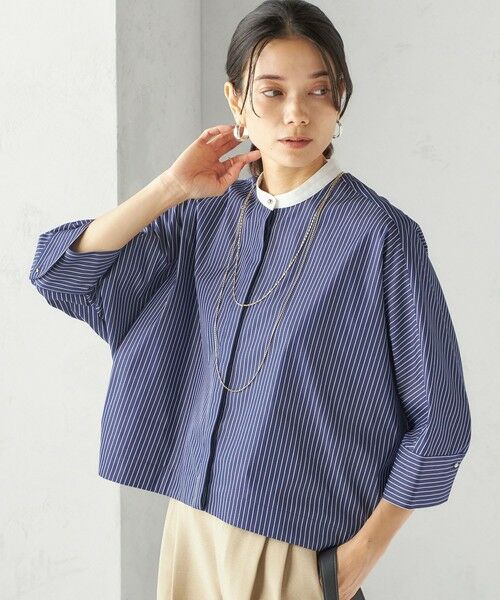 SHIPS / シップス シャツ・ブラウス | 〈手洗い可能〉綿 ポリエステル ストライプ 羽織 シャツ | 詳細24