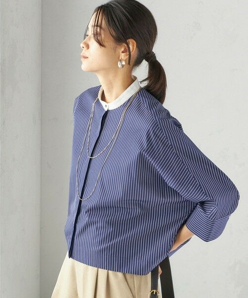 SHIPS / シップス シャツ・ブラウス | 〈手洗い可能〉綿 ポリエステル ストライプ 羽織 シャツ | 詳細25