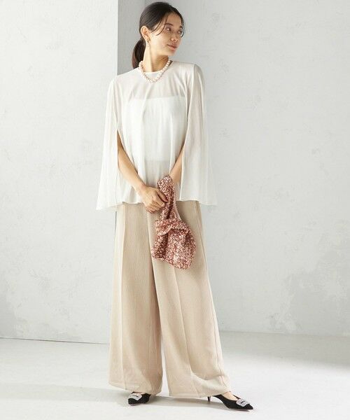 SHIPS / シップス シャツ・ブラウス | troisiemeCHACO:〈洗濯機可能〉シアー ケープ ブラウス | 詳細2