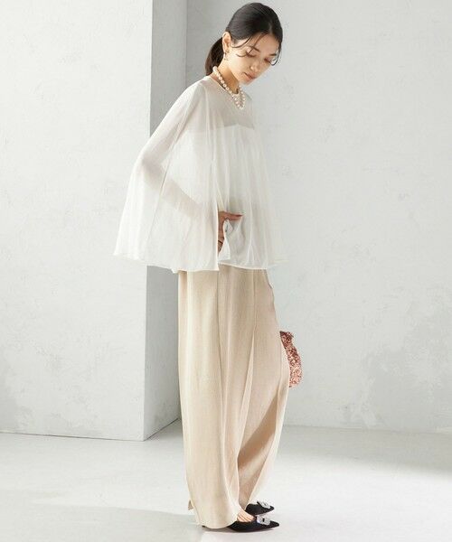 SHIPS / シップス シャツ・ブラウス | troisiemeCHACO:〈洗濯機可能〉シアー ケープ ブラウス | 詳細5