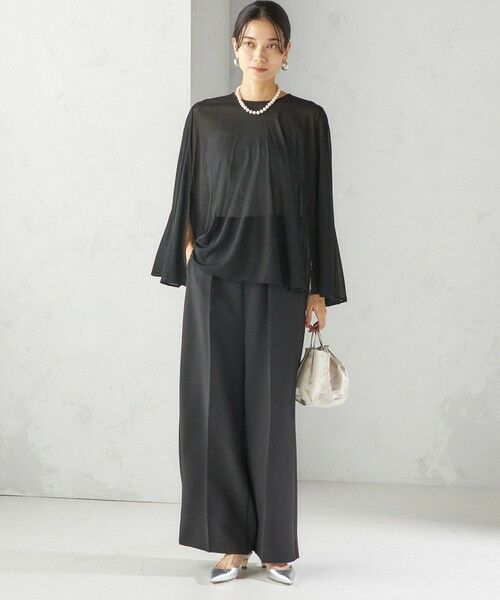 SHIPS / シップス シャツ・ブラウス | troisiemeCHACO:〈洗濯機可能〉シアー ケープ ブラウス | 詳細19