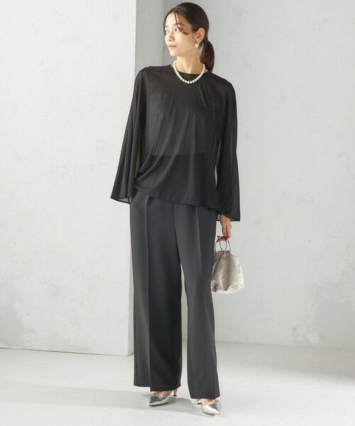 SHIPS / シップス シャツ・ブラウス | troisiemeCHACO:〈洗濯機可能〉シアー ケープ ブラウス | 詳細20