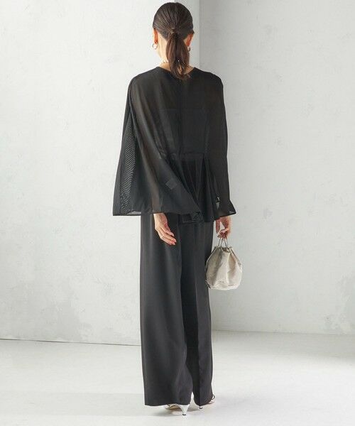 SHIPS / シップス シャツ・ブラウス | troisiemeCHACO:〈洗濯機可能〉シアー ケープ ブラウス | 詳細23