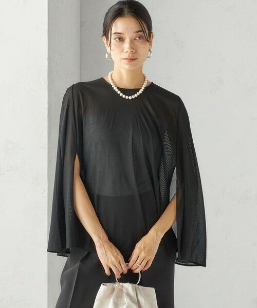 SHIPS / シップス シャツ・ブラウス | troisiemeCHACO:〈洗濯機可能〉シアー ケープ ブラウス | 詳細24