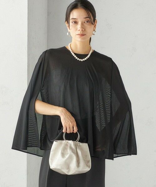 SHIPS / シップス シャツ・ブラウス | troisiemeCHACO:〈洗濯機可能〉シアー ケープ ブラウス | 詳細25