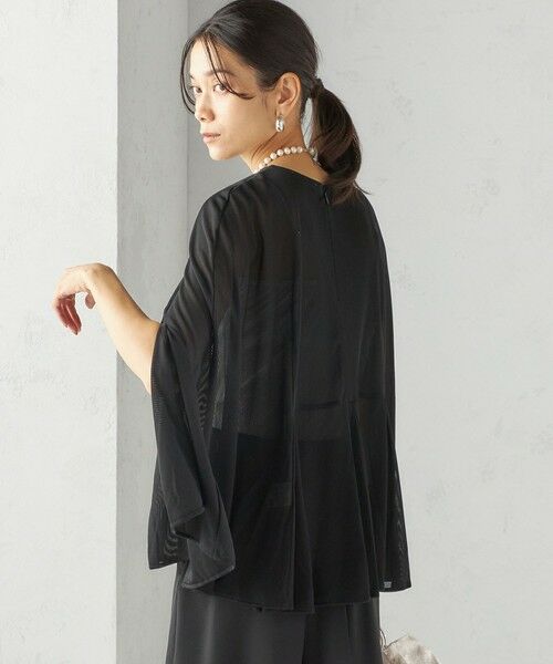 SHIPS / シップス シャツ・ブラウス | troisiemeCHACO:〈洗濯機可能〉シアー ケープ ブラウス | 詳細27