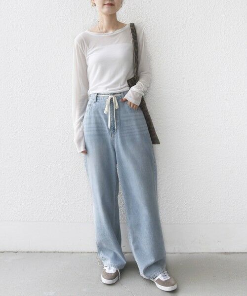 SHIPS / シップス Tシャツ | シアー フライス ロング スリーブ カットソー | 詳細2